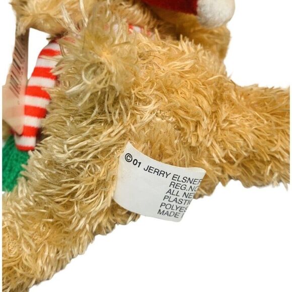 Jerry Elsner Velvet Touch Collection Christmas Plush Dog Stuffed Toy SPICE - Picture 6 of 9